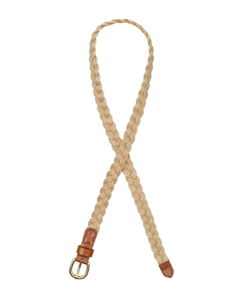 Istres Rope and Leather Braided Belt