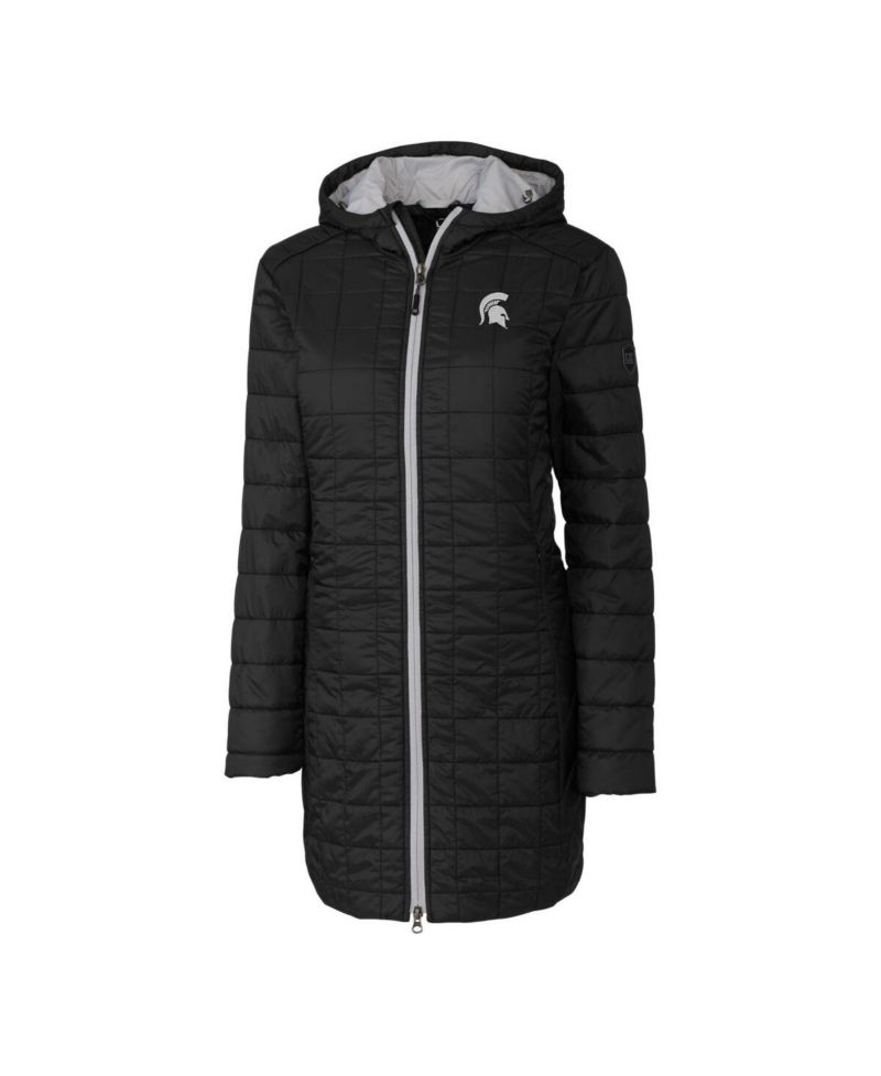 Women's Black Michigan State Spartans Rainier PrimaLoft Eco Hooded Jacket