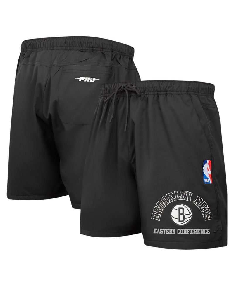 Men's Black Brooklyn Nets Area Code Shorts