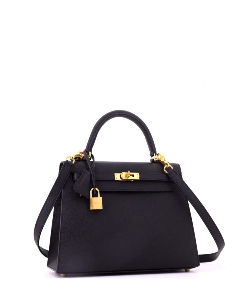 Pre-Owned Herm&eacute;s Kelly 25 Leather Gold-Tone Hardware Satchel
