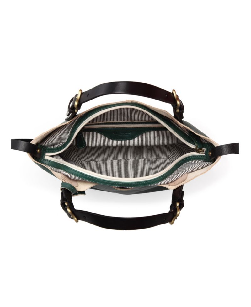 Dip Dye Mini Leather Crossbody Tote Bag