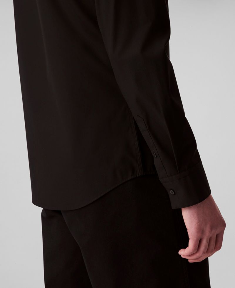 Men's Slim-Fit Supima Stretch Long-Sleeve Button-Front Shirt