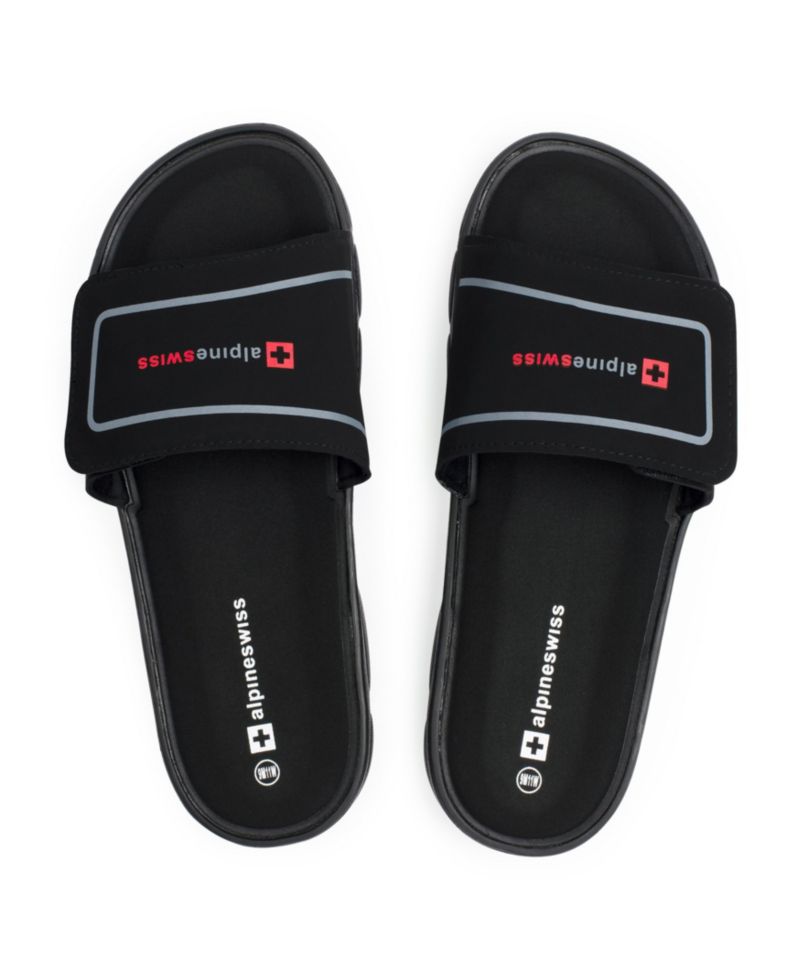 Men's Gabe Cloud Slide Sandals For Men Shock-Absorbing Foam Insole With Arch Support Adjustable Strap Waterproof Anti-Slip Recovery Slides
