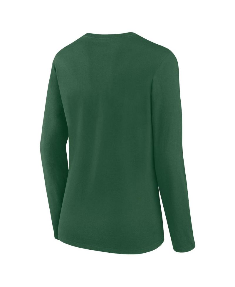 Women's Green New York Jets Long Sleeve Scoop Neck T-Shirt