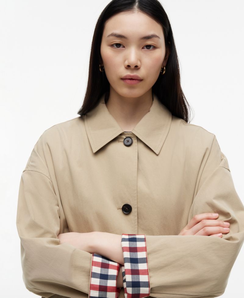 Women's Cotton Button-Front Coat