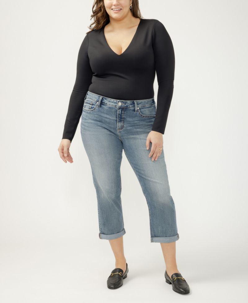 Plus Size Elyse Capris Jeans