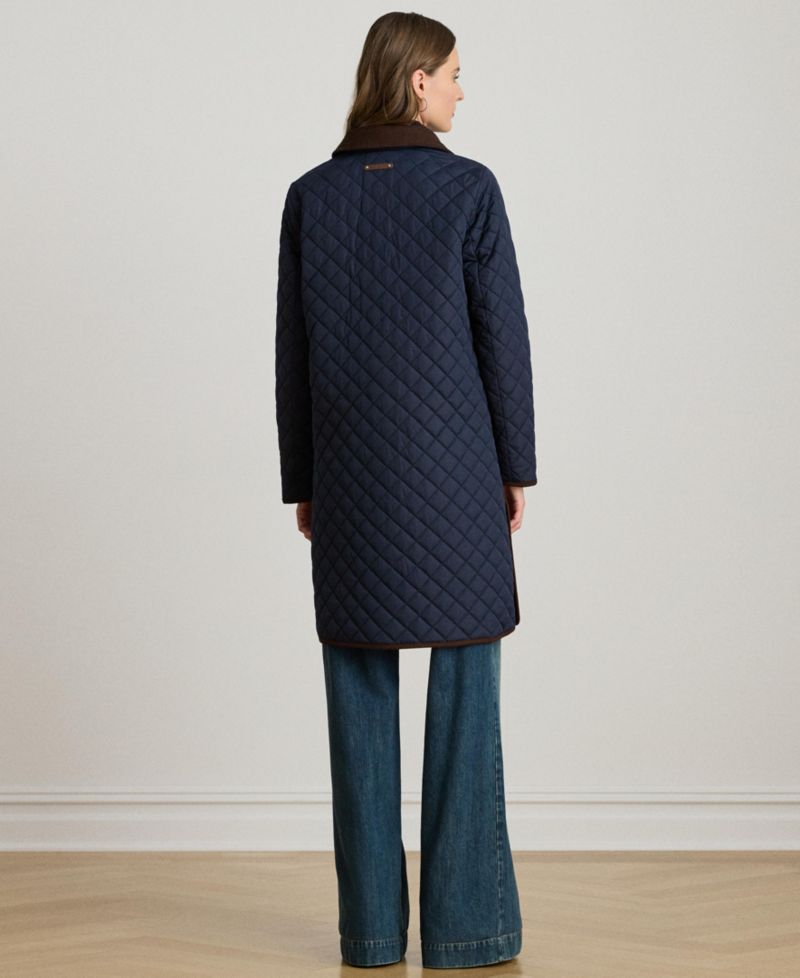Women's Diamond-Quilted Coat, Created for Macy's
