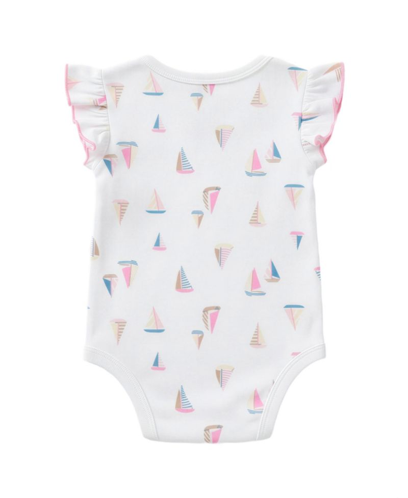 Baby Girls' Short-Sleeve Bodysuit with Rattle, 2-Piece Set