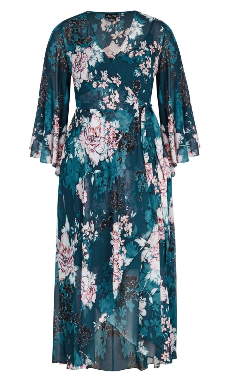 Women's Jade Blossom Maxi Dress