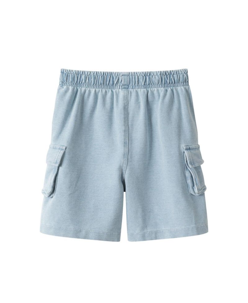 Toddler Boys Surfing Dino Tee and Knit Denim Short Set