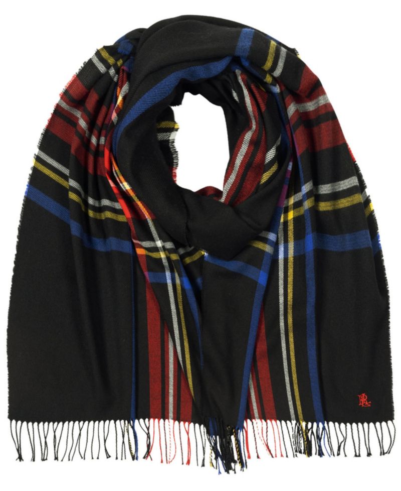 Exploded Plaid Merino Scarf
