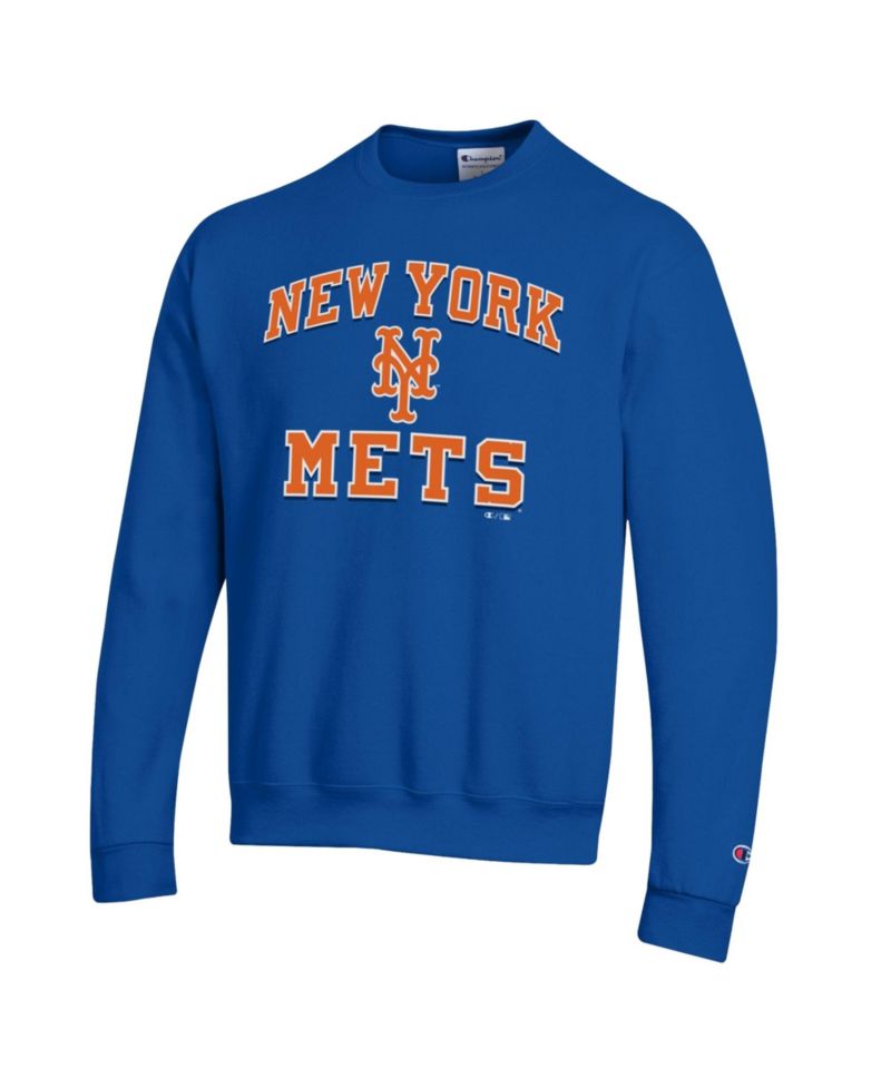 Men's Royal New York Mets Heart & Soul Powerblend Sweatshirt