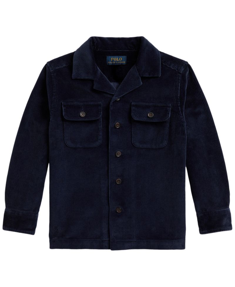 Boys' 2T-7 Cotton Corduroy Button-Front Shirt Jacket