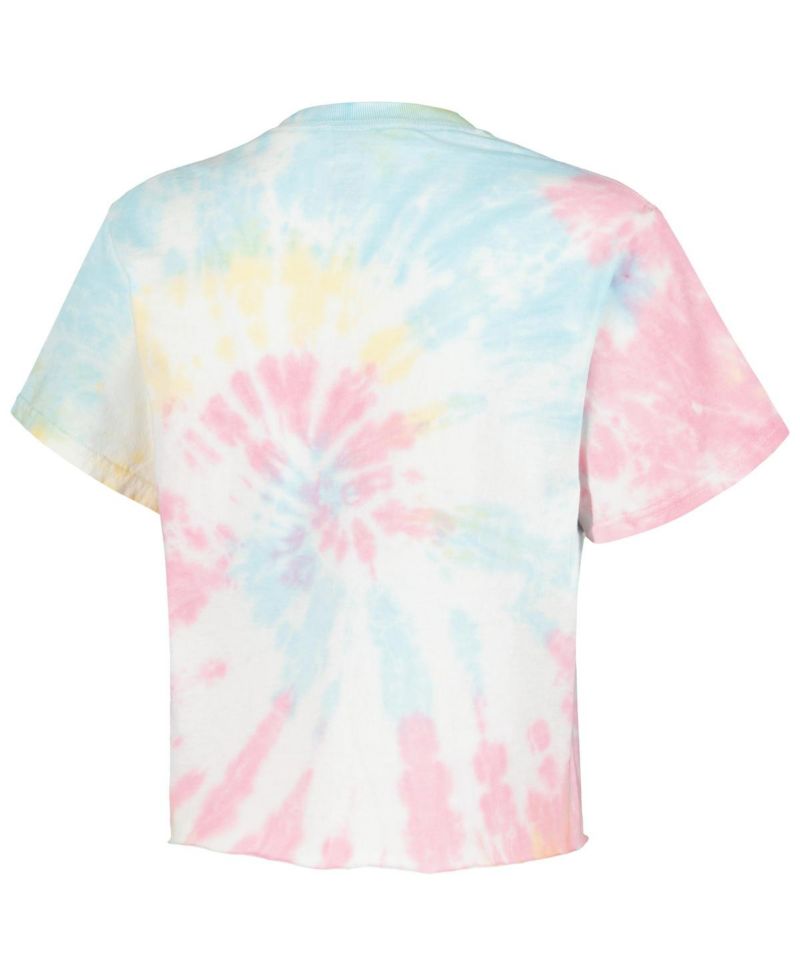 Men's and Women's Blue The Mandalorian Springtime for Baby Yoda Tie-Dye T-Shirt