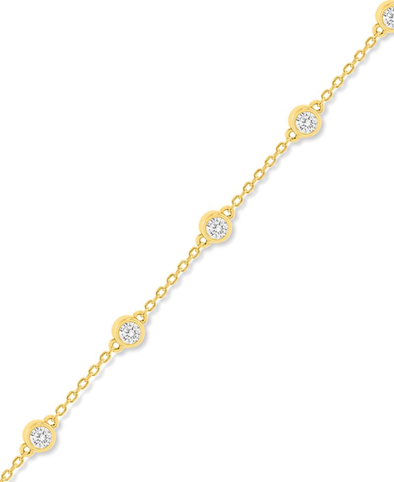 Lab-Grown Diamond Bracelet (1 ct. t.w.) in Sterling Silver (also in 14k Gold Plated Sterling Silver)