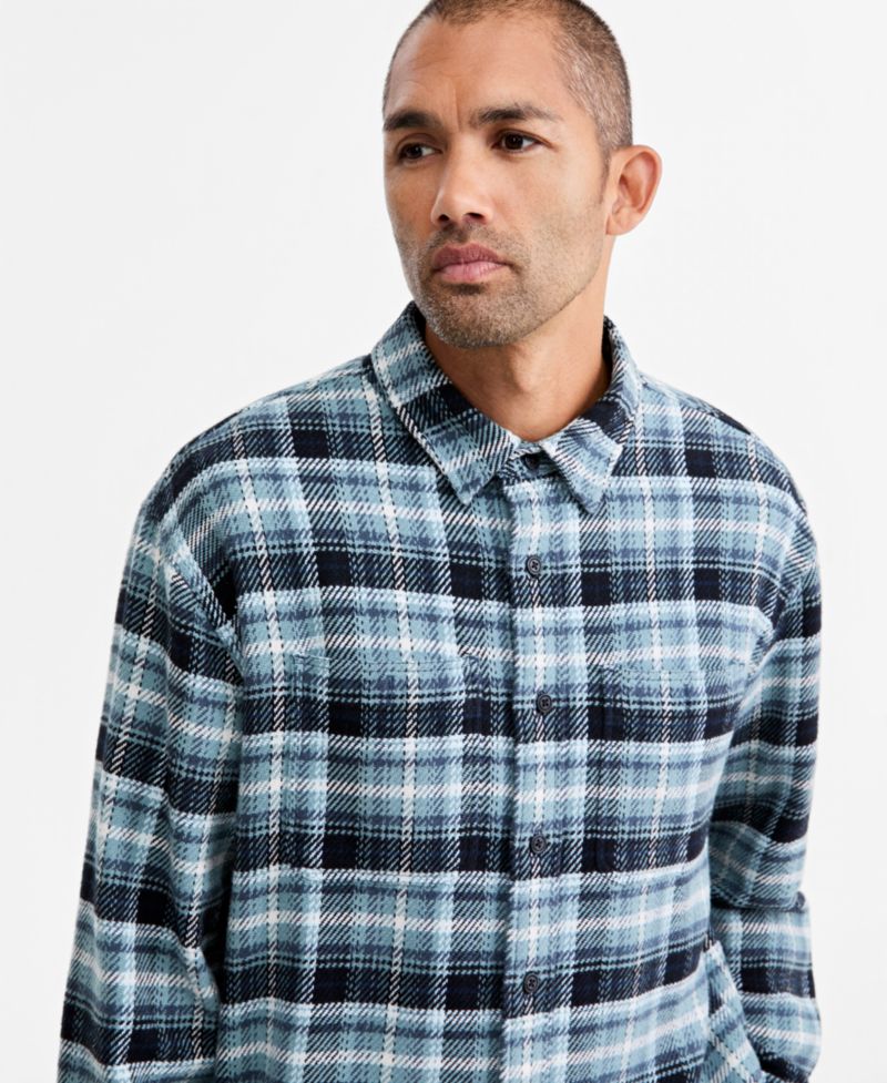 Men's Plaid Flannel Overshirt