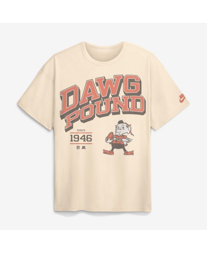 Men's Natural Cleveland Browns Vintage Mod Blown Away Max90 T-Shirt