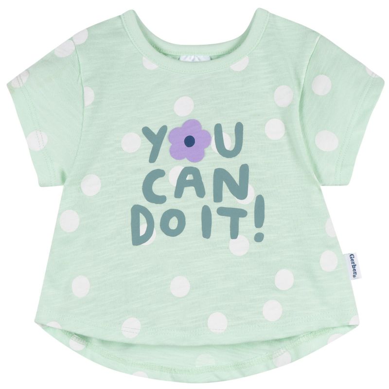 Baby Girls Short Sleeve T-Shirts, 3-Pack