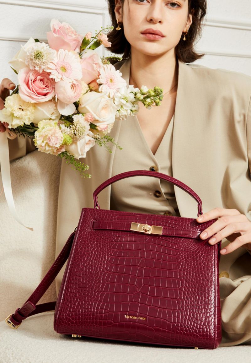New-Victoria Women Satchel & Victoria Hyde Medium Handbag - Bags for Women