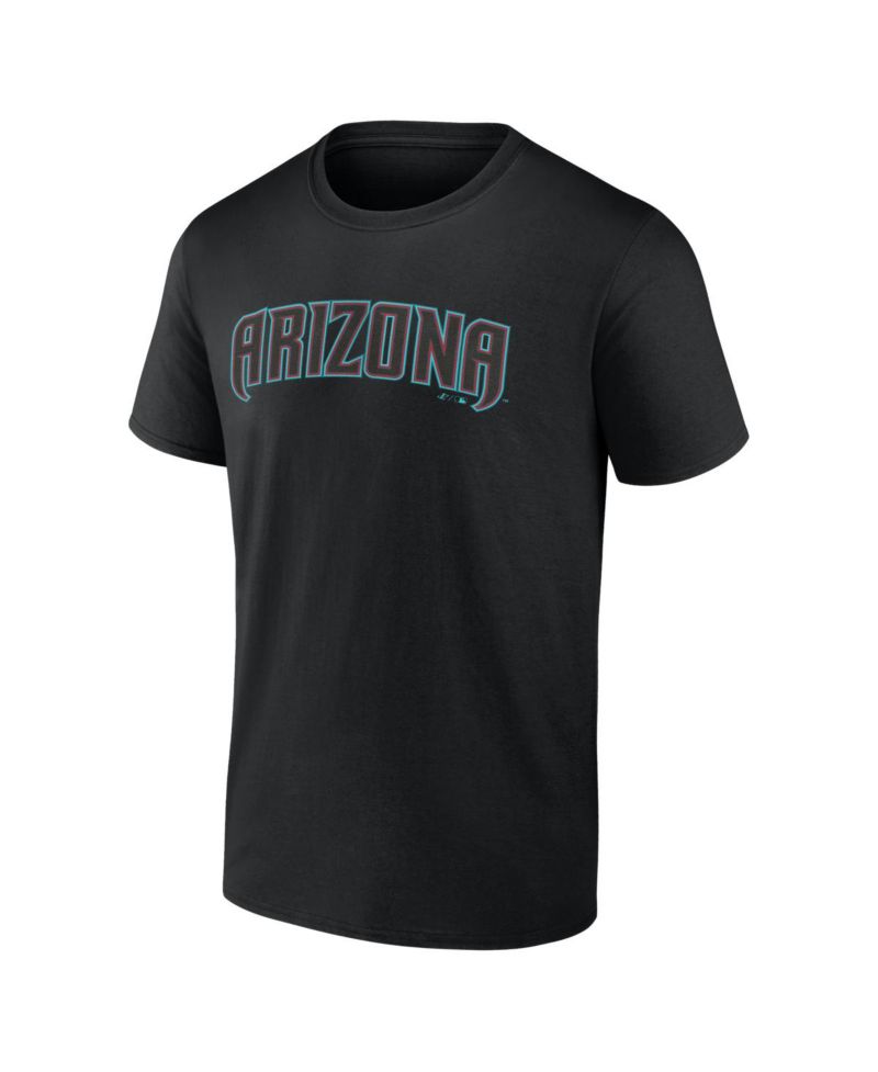Men's Black Arizona Diamondbacks Wordmark T-Shirt