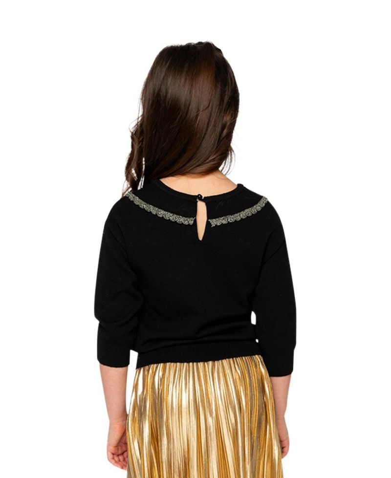 Little and Big Girl 6-14 Knitted Sweater