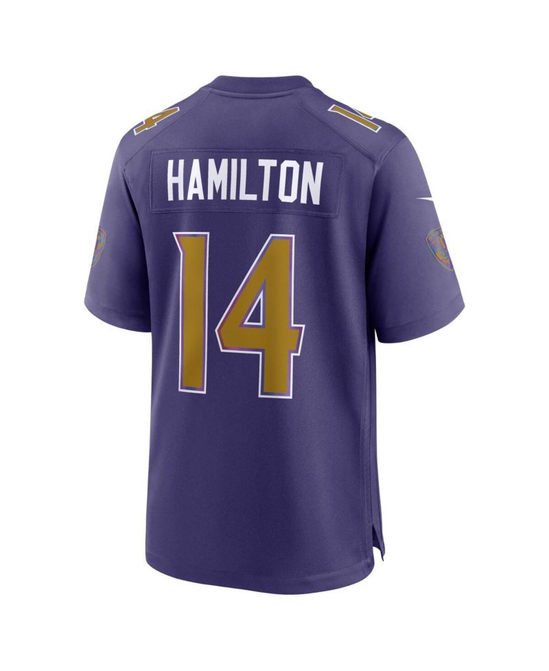 Men's Kyle Hamilton Purple Baltimore Ravens Alternate Game Jersey