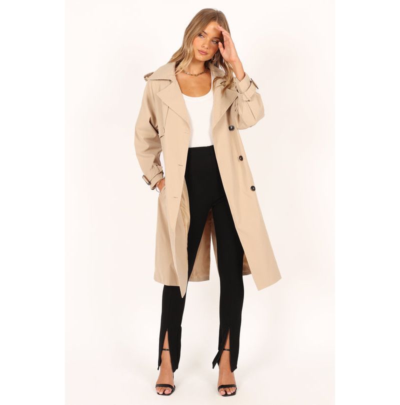Women's Trina Button Front Trench Coat