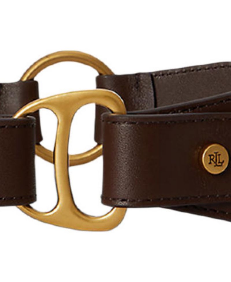 Studded D-Ring Wide Belt