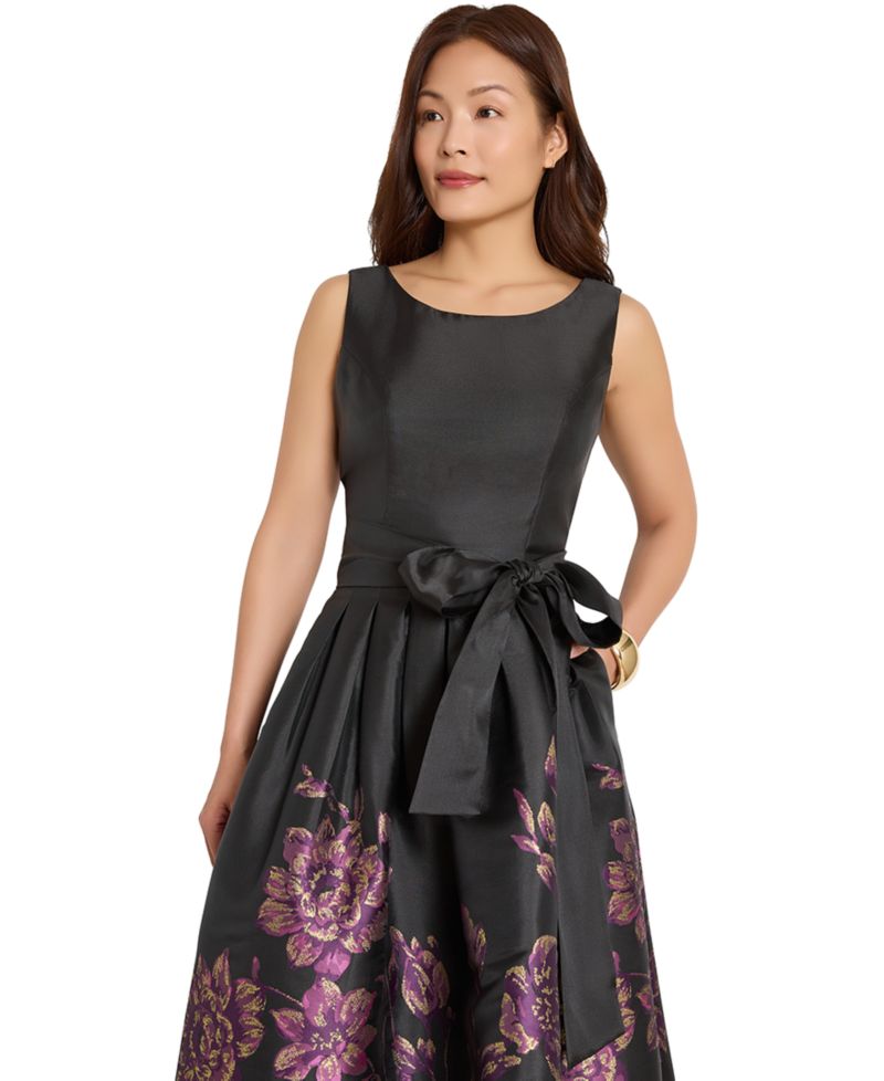 Women's Floral Sleeveless Gown
