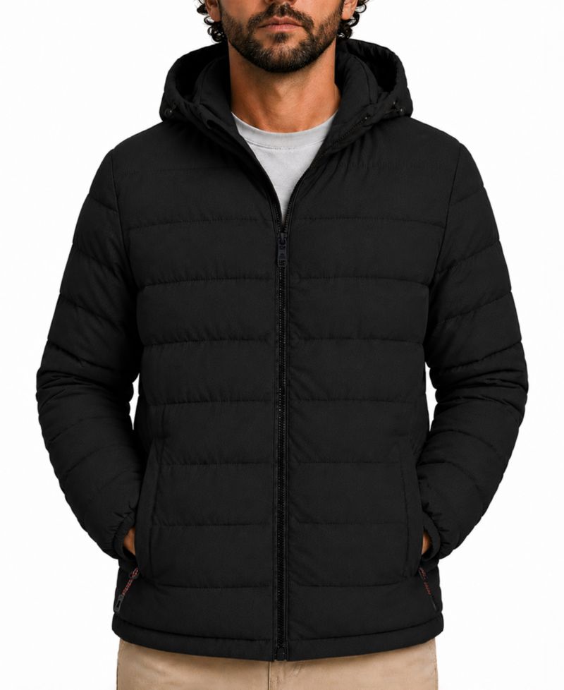 Men's Stretch Insulated Hooded Puffer Jacket
