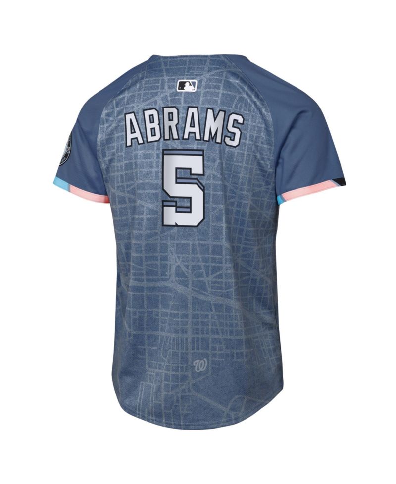 Big Boys and Girls C.J. Abrams Blue Washington Nationals 2025 City Connect Limited Player Jersey