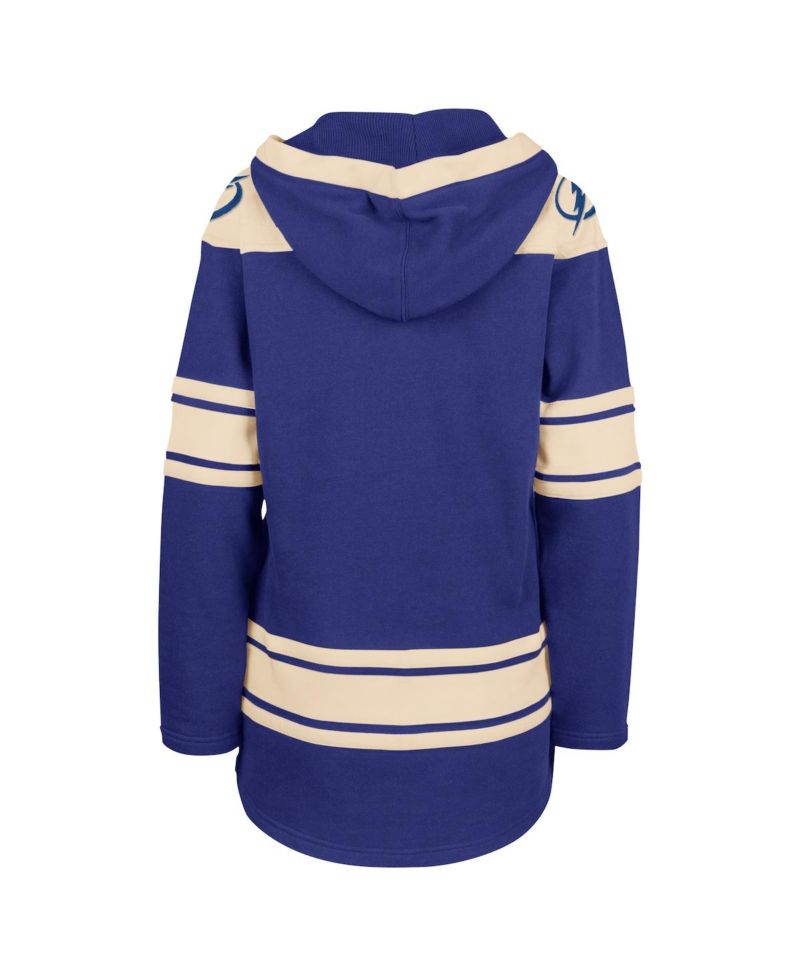 Women's Blue Tampa Bay Lightning Superior Lacer Pullover Hoodie