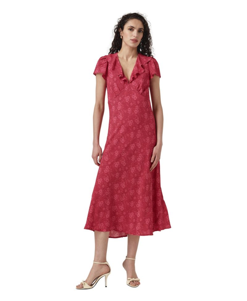 Women's Kimmy Floral-Print Empire-Seam Midi Dress