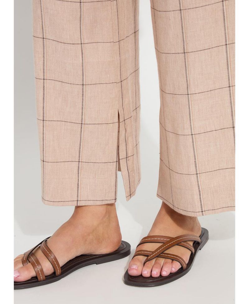 Women's Nixie Wide-Leg Linen-Blend Drawstring Pants