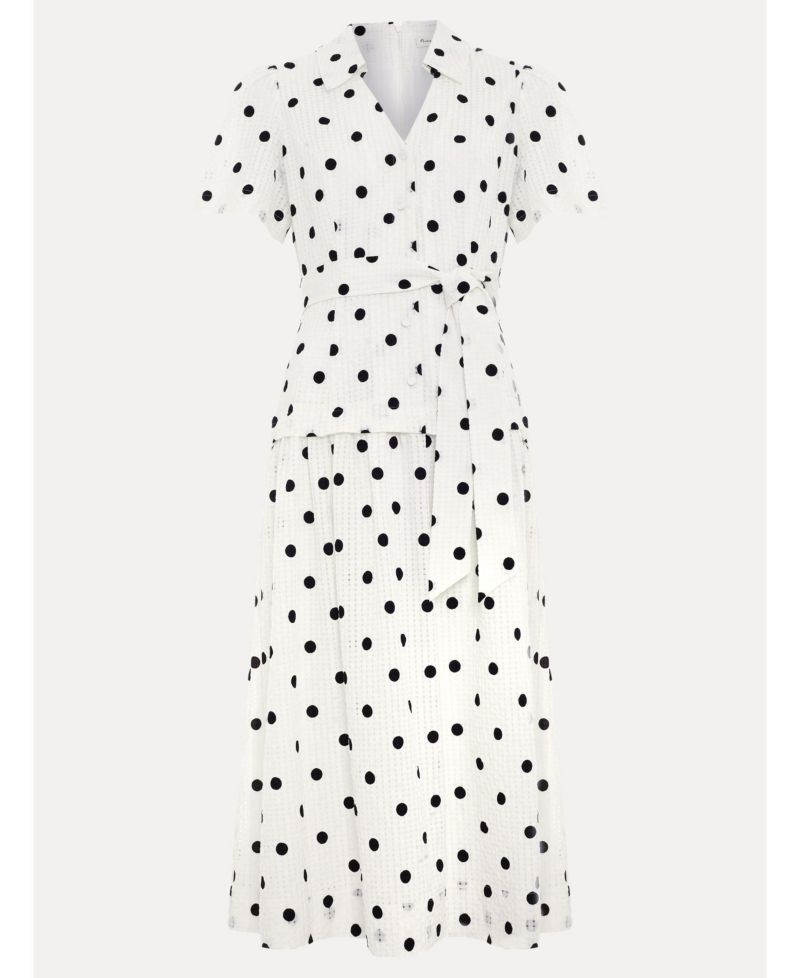 Women's Adele Polka-Dot A-Line Midi Dress