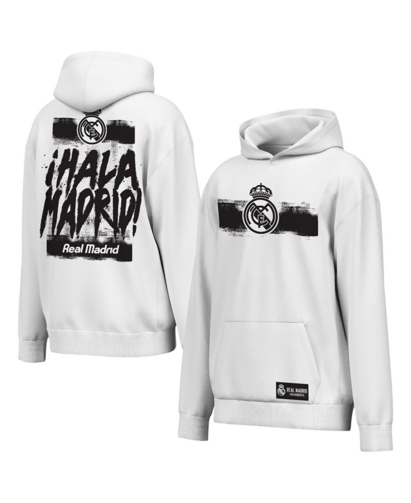 Men's White Real Madrid Chant Hoodie