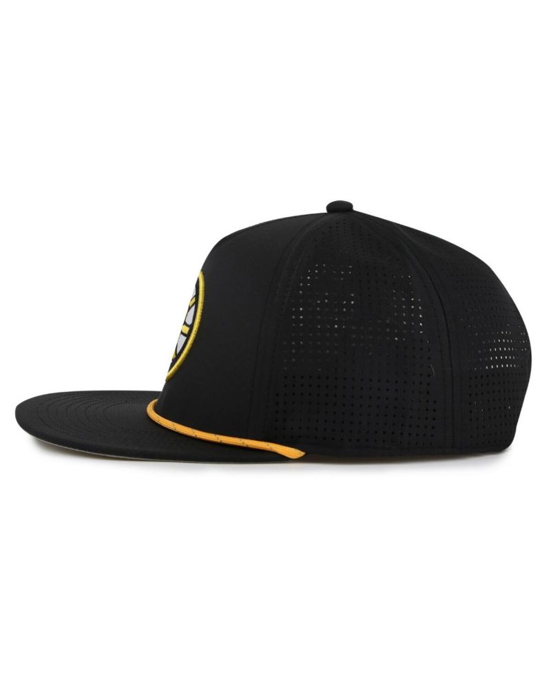 Men's Black Boston Bruins Buxton Pro Tech Adjustable Hat