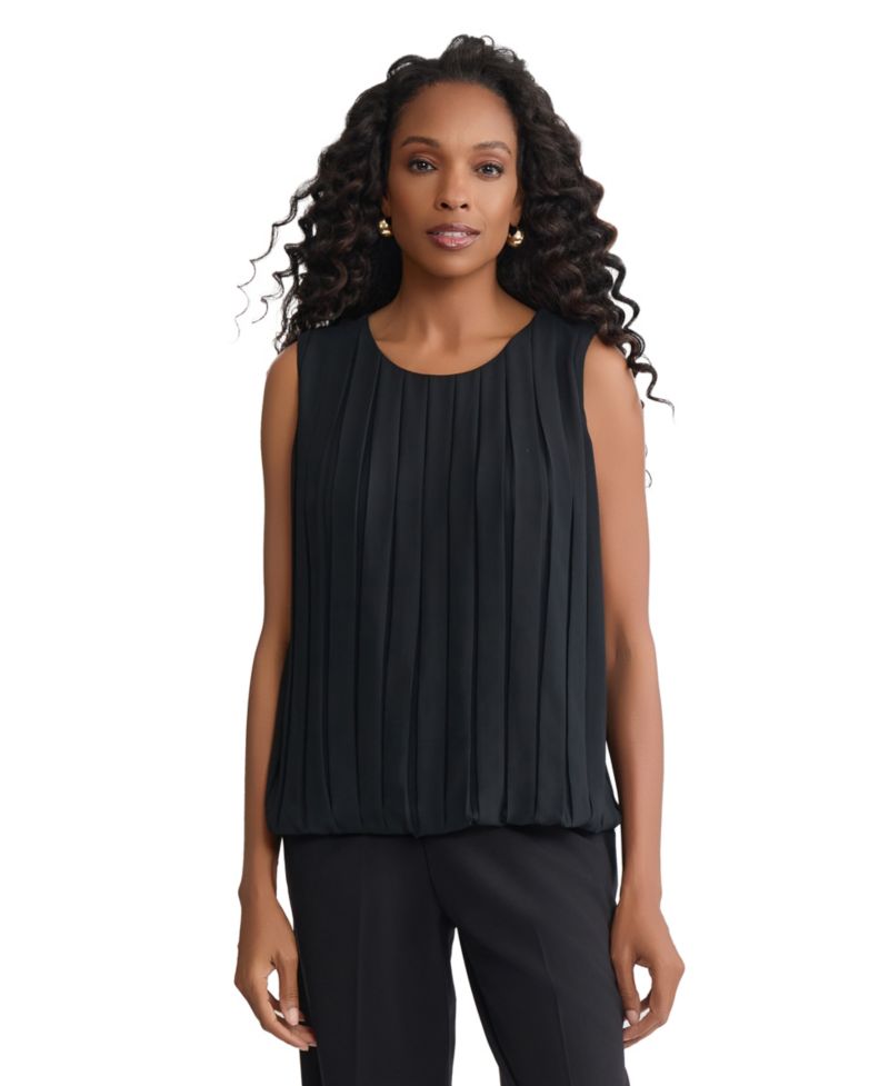Women's Pleated Sleeveless Top