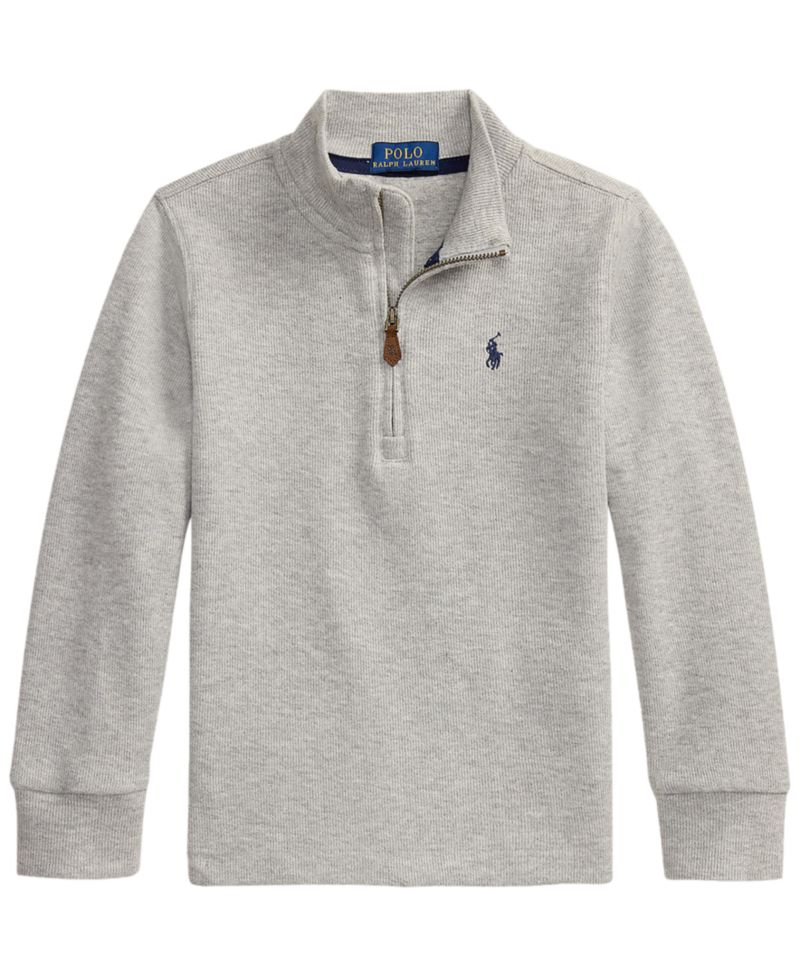 Boys' 2T-7 Estate Rib Quarter-Zip Sweater