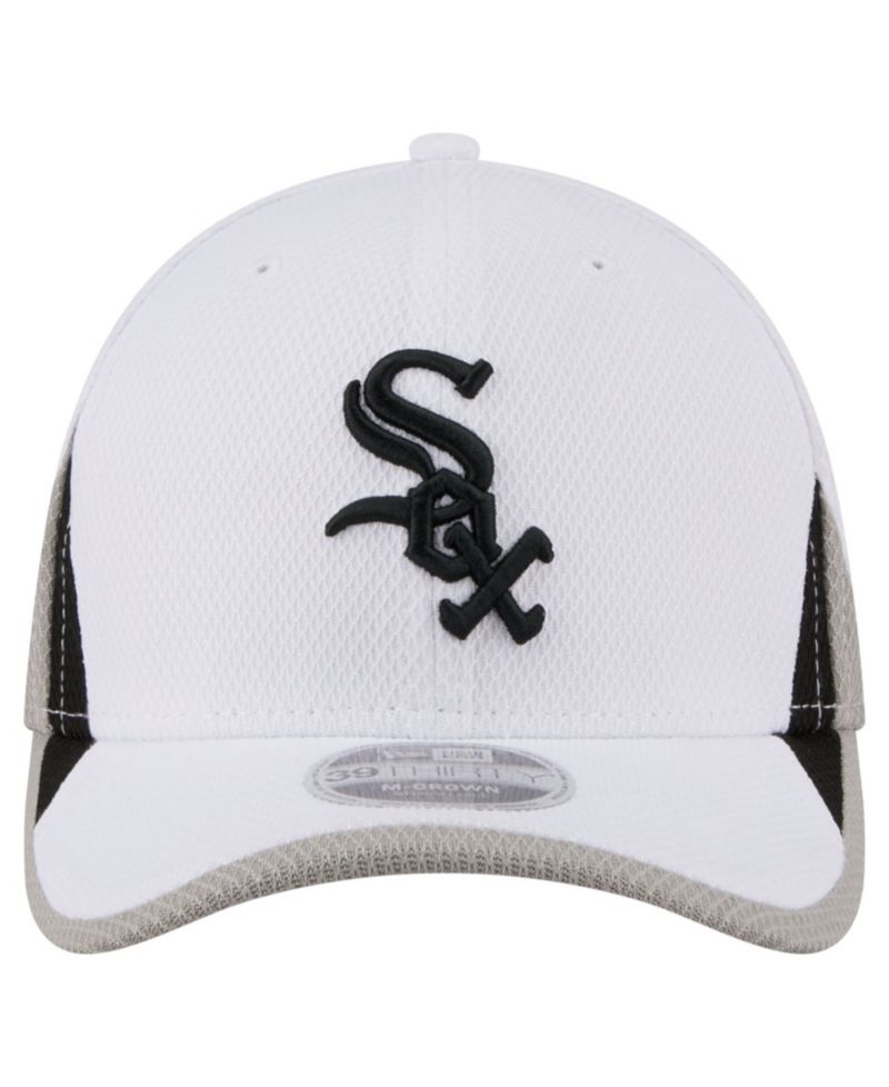 Men's White Chicago White Sox Cut n Sew 39THIRTY Flex Hat