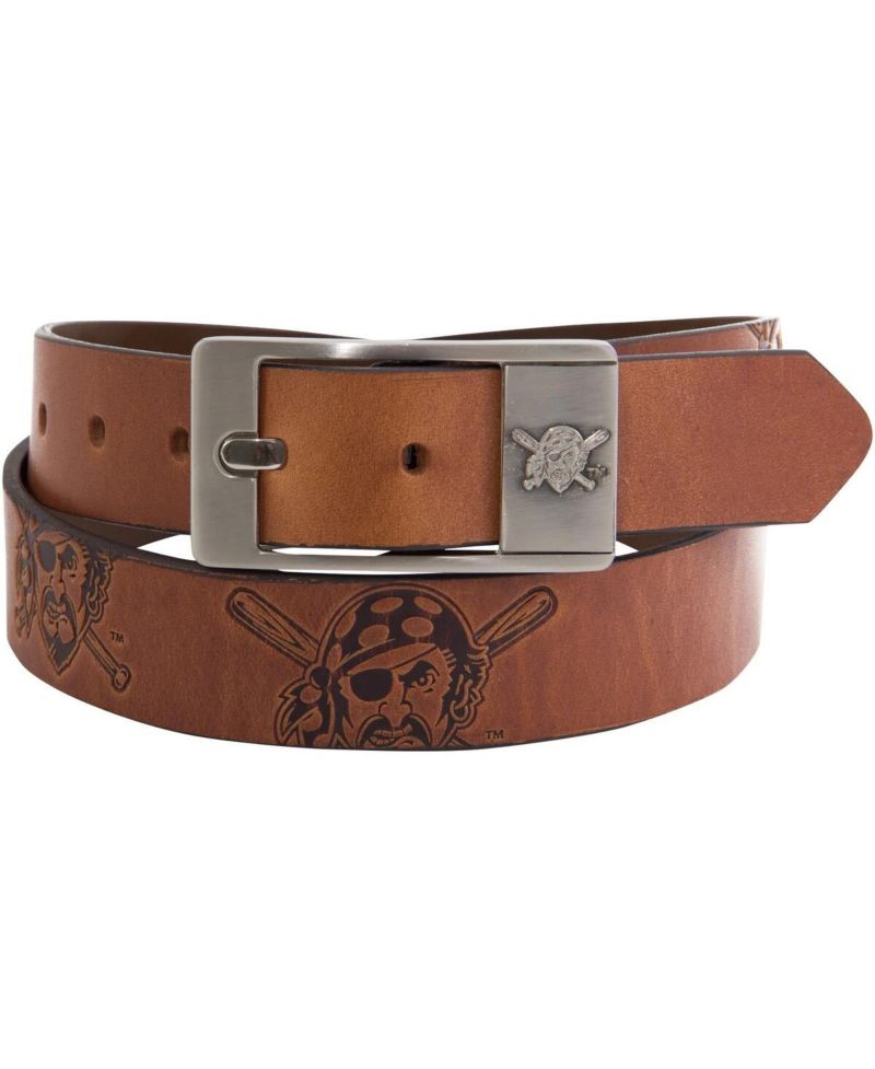 Men's Pittsburgh Pirates Brandish Leather Belt