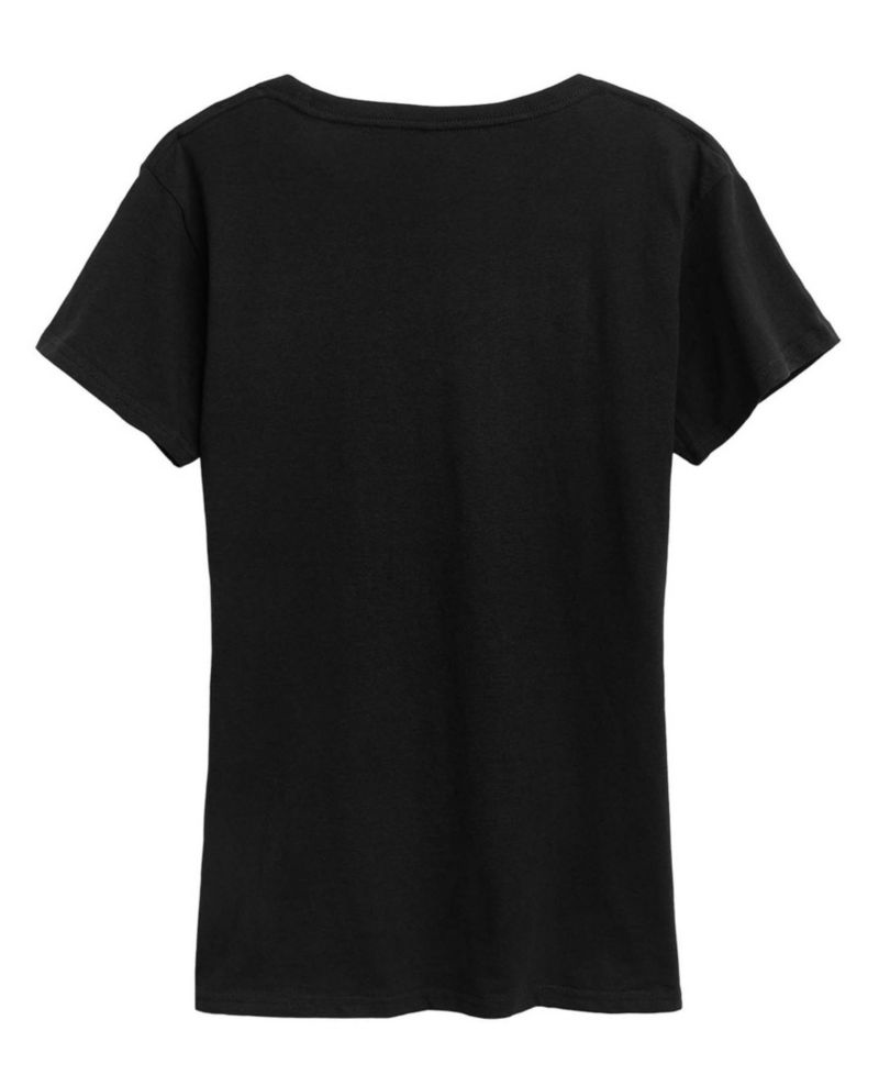 Women's Instant Message Bold Beautiful Black Short-Sleeve Graphic T-Shirt