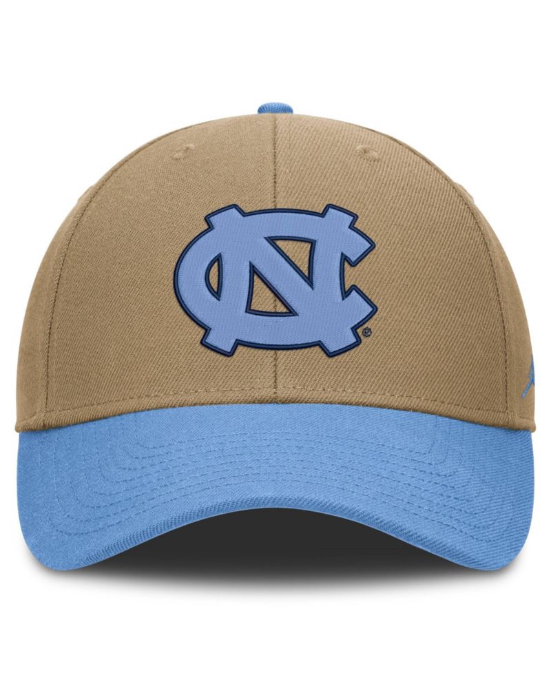 Men's and Women's Beige/Carolina Blue North Carolina Tar Heels Primetime Rise Dri-FIT Adjustable Hat