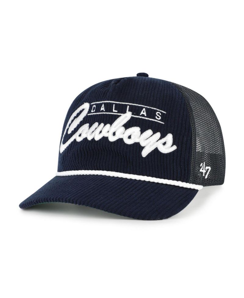Men's Navy Dallas Cowboys Double Header Relaxed Corduroy Hitch Hat