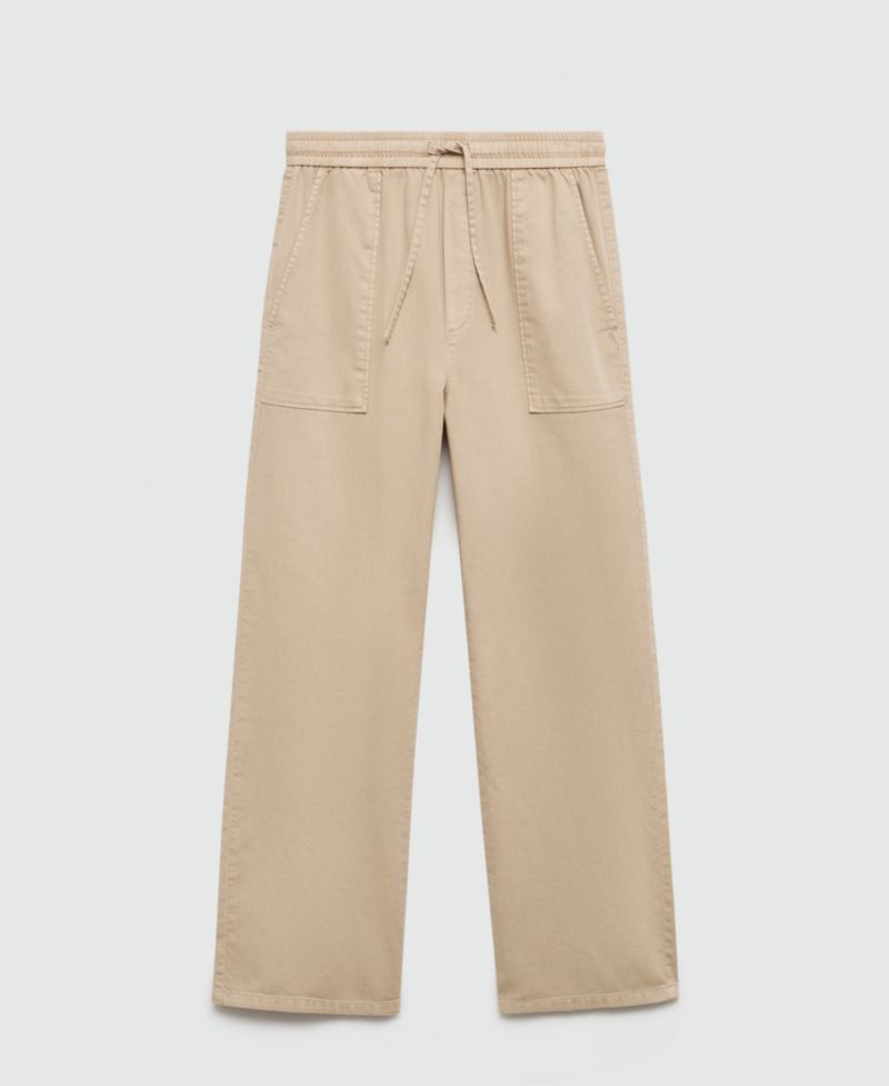 Women's Elastic Waist Cotton Pants