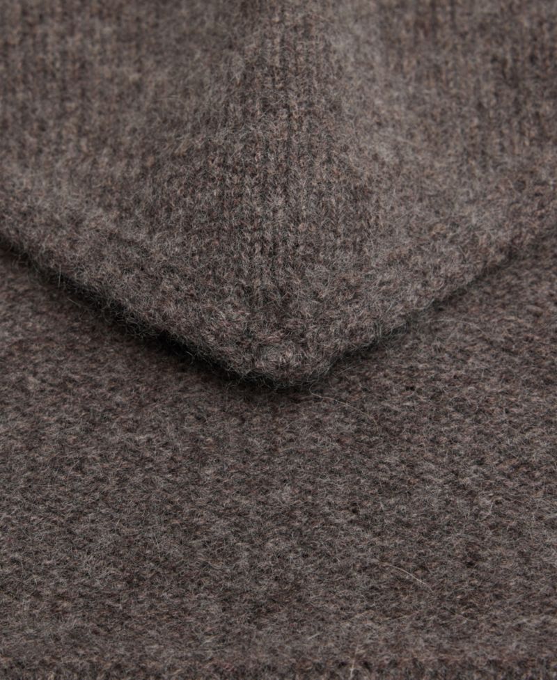 Selection Cashmere/Wool-Blend Triangular Knit Wrap Scarf