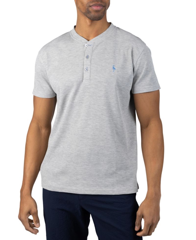 Men's Crew Neck Henley T-Shirt
