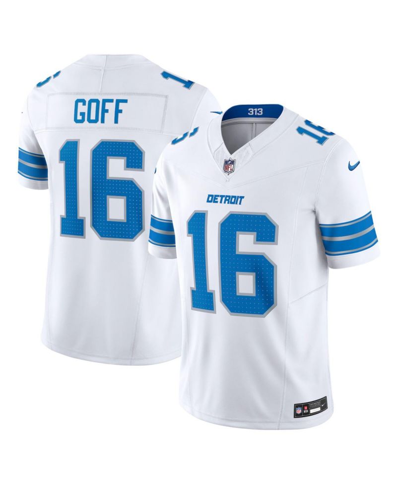 Men's Jared Goff White Detroit Lions Vapor F.U.S.E. Limited Jersey