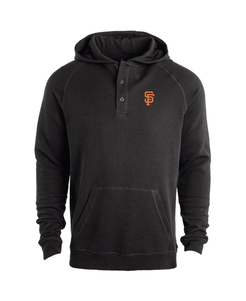 Men's Black San Francisco Giants Montana Raglan Pullover Hoodie