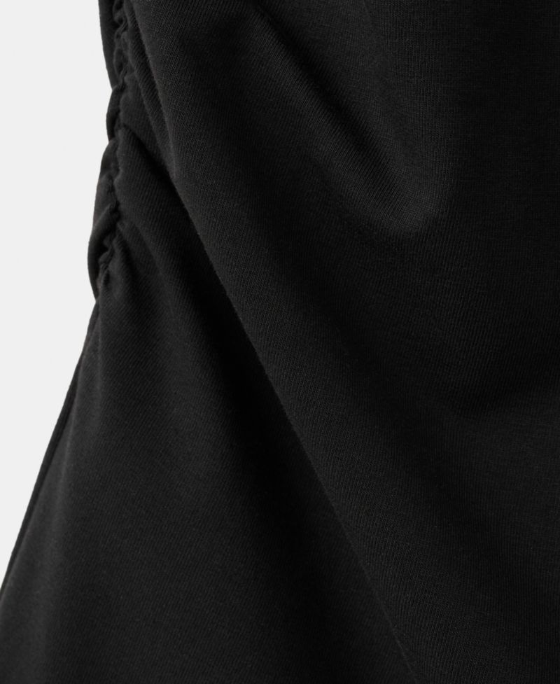 Women's Gathered Sides Cotton Dress